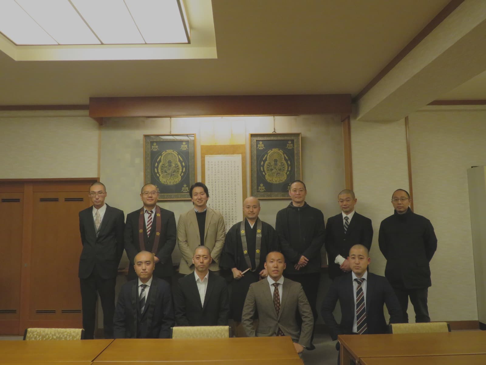 宗派青年会組織向け研修会の集合写真